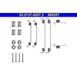 Kit de mâchoires de frein ATE 03.0137-9257.2 pour MITSUBISHI CARISMA, SPACE