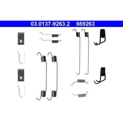 Kit de mâchoires de frein ATE 03.0137-9263.2 pour MAZDA 323
