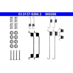 Kit de mâchoires de frein ATE 03.0137-9266.2 pour MAZDA DEMIO