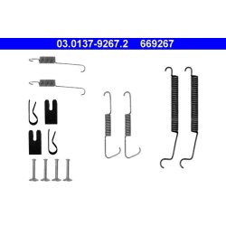 Kit de mâchoires de frein ATE 03.0137-9267.2 pour CITROËN, PEUGEOT OE 430863