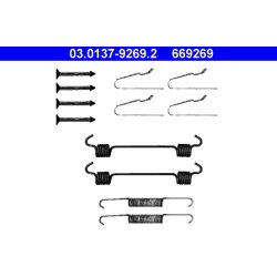 Kit de mâchoires de frein à main ATE 03.0137-9269.2 pour CHRYSLER, MERCEDES