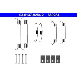 Kit de mâchoires de frein ATE 03.0137-9284.2 pour HONDA JAZZ