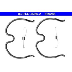 Kit de garnitures de freins ATE 03.0137-9286.2 pour VAUXHALL AGILA OE 4705129