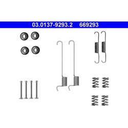 Kit de mâchoires de frein à main ATE 03.0137-9293.2 pour NISSAN X-TRAIL