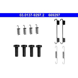 Kit de mâchoires de frein à main ATE 03.0137-9297.2 pour MERCEDES