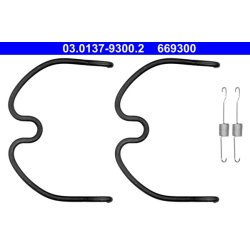 Kit de mâchoires de frein ATE 03.0137-9300.2 pour VAUXHALL, SUBARU, SUZUKI