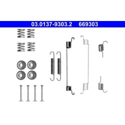 Kit de garnitures de freins ATE 03.0137-9303.2 pour FIAT, FORD 500, PANDA, KA