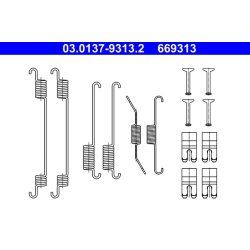 Kit de mâchoires de frein ATE 03.0137-9313.2 pour FORD OE 1691032
