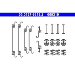 Kit de mâchoires de frein ATE 03.0137-9319.2 pour FIAT, SUZUKI SEDICI, SX4