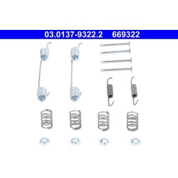 Kit de garnitures de freins ATE 03.0137-9322.2 pour FORD ECOSPORT OE 1782422 ATE