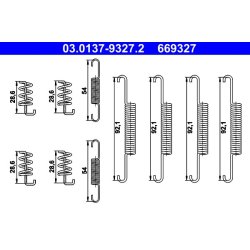Kit de mâchoires de frein à main ATE 03.0137-9327.2 pour VOLVO XC90 OE 30645831