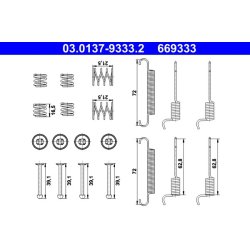 Handbrake Shoes Kit ATE 03.0137-9333.2 OE Ref 582721G300