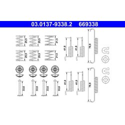 Kit de mâchoires de frein à main ATE 03.0137-9338.2 pour SUBARU