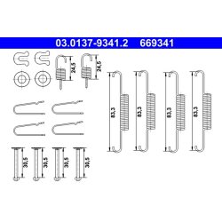 Kit de mâchoires de frein à main ATE 03.0137-9341.2 pour HONDA CR-V