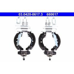 Jeu de garnitures de frein ATE 03.0420-0617.3 pour AUDI, SEAT, VW