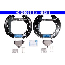 Jeu de mâchoires de frein ATE 03.0520-6319.3 pour FORD, MAZDA