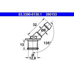 Hose Line Connection Piece ATE 03.3390-0130.1 OE Ref 790370