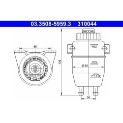 Brake Fluid Reservoir ATE 03.3508-5959.3 OE Ref 34321112402