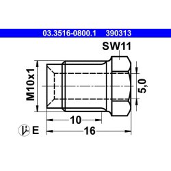 Union Bolt ATE 03.3516-0800.1