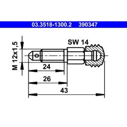 Breather Screw valve ATE 03.3518-1300.2 OE Ref 90810522365