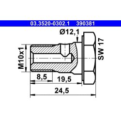 Banjo Bolt ATE 03.3520-0302.1 OE Ref 1540050371