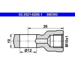 Pipe Banjo Fitting ATE 03.3521-0200.1 OE Ref 0004280831