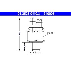 Stop Light Switch ATE 03.3526-0110.3