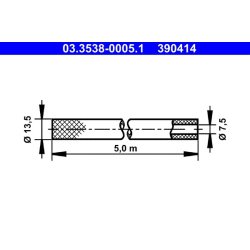 Hose ATE 03.3538-0005.1 OE Ref 02379768