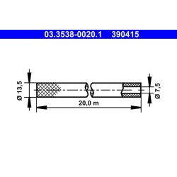 Hose ATE 03.3538-0020.1