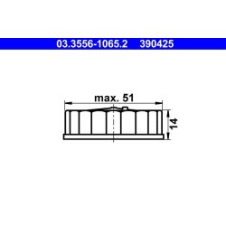 Brake Fluid Reservoir Cap ATE 03.3556-1065.2 OE Ref 477611361
