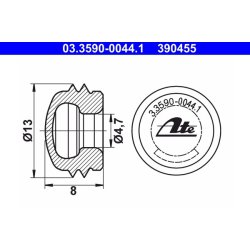 Sealing protective Cap ATE 03.3590-0044.1 OE Ref 60724244