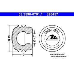 Sealing protective Cap ATE 03.3590-0701.1 OE Ref A0003530090