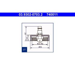 Brake Bleeder Adapter ATE 03.9302-0703.2