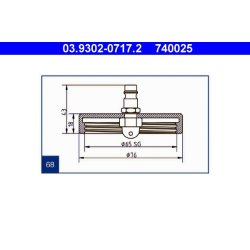 Brake Bleeder Adapter ATE 03.9302-0717.2