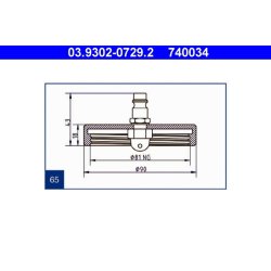 Brake Bleeder Adapter ATE 03.9302-0729.2