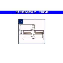 Brake Bleeder Adapter ATE 03.9302-0737.2