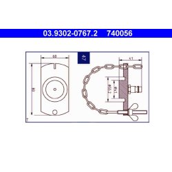 Brake Bleeder Adapter ATE 03.9302-0767.2