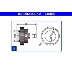 Brake Bleeder Adapter ATE 03.9302-0907.2