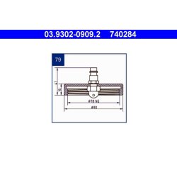 Brake Bleeder Adapter ATE 03.9302-0909.2