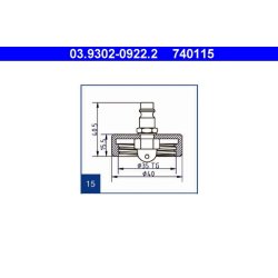 Brake Bleeder Adapter ATE 03.9302-0922.2