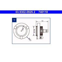 Brake Bleeder Adapter ATE 03.9302-0925.2