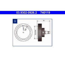 Brake Bleeder Adapter ATE 03.9302-0926.2