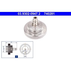 Brake Bleeder Adapter ATE 03.9302-0947.2