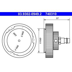 Brake Bleeder Adapter ATE 03.9302-0949.2