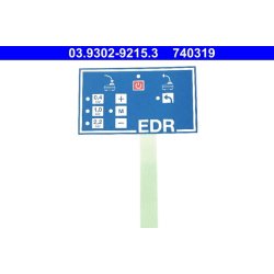 Brake Hydraulics Membrane Keypad ATE 03.9302-9215.3
