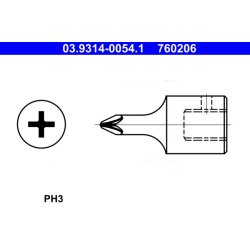 Socket Wrench Insert ATE 03.9314-0054.1