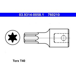 Socket Wrench Insert ATE 03.9314-0058.1