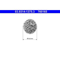 Kit de nettoyage de moyeu de roue, disque de nettoyage ATE 03.9314-1375.3