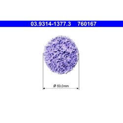 Kit de nettoyage de moyeu de roue, disque de nettoyage ATE 03.9314-1377.3