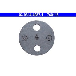 Adaptateur d'outil de réinitialisation d'étrier de frein ATE 03.9314-4987.1